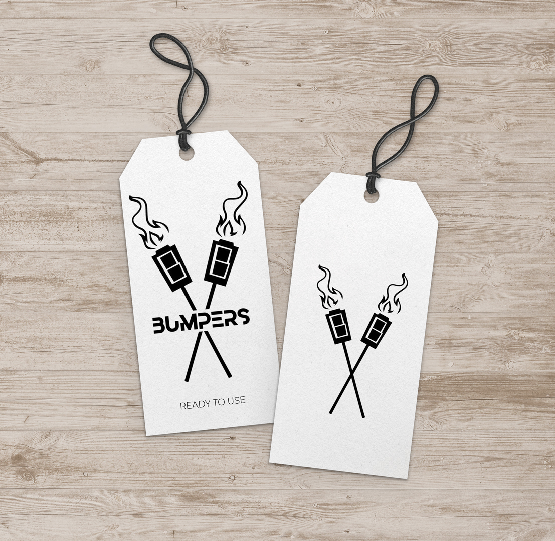 My UX/WebDev Portfolio / Bumpers logo tag mockup
