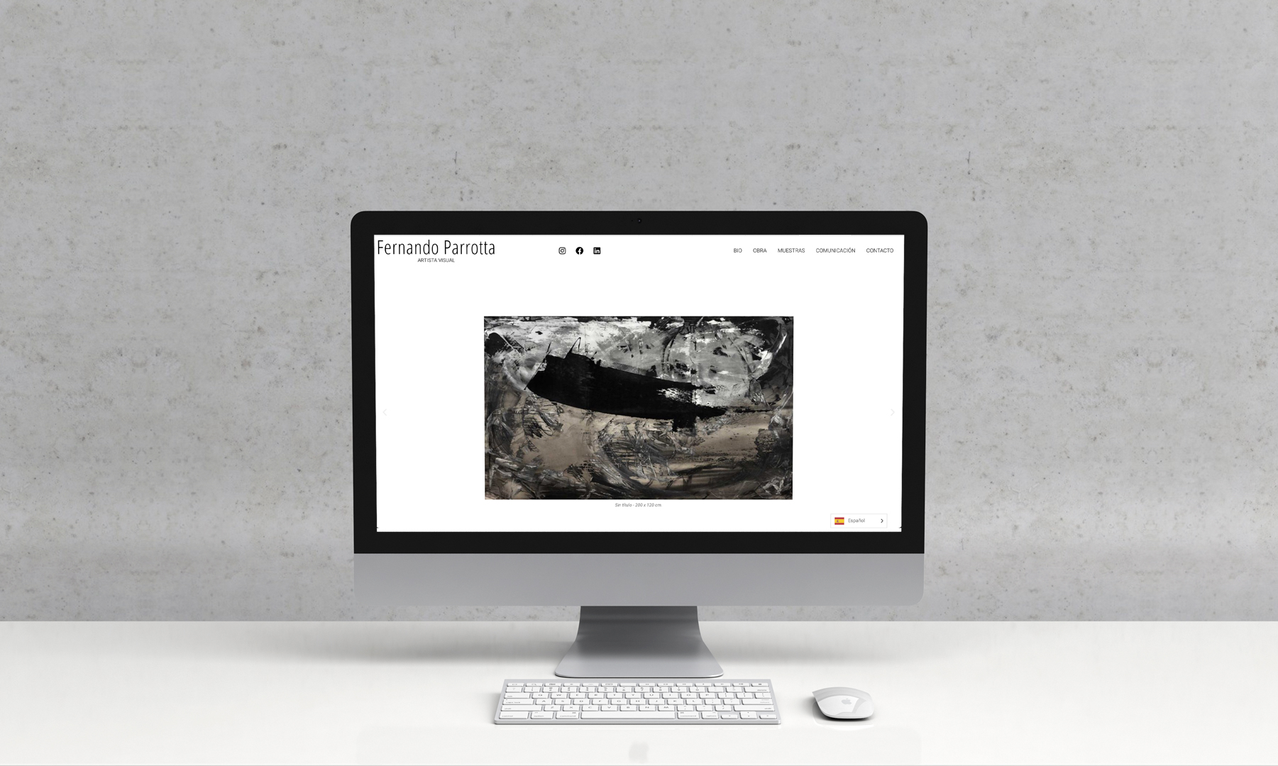 My UX/WebDev Portfolio / Fernando Parrotta website laptop mockup